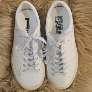 Golden Goose White Leather Sneakers